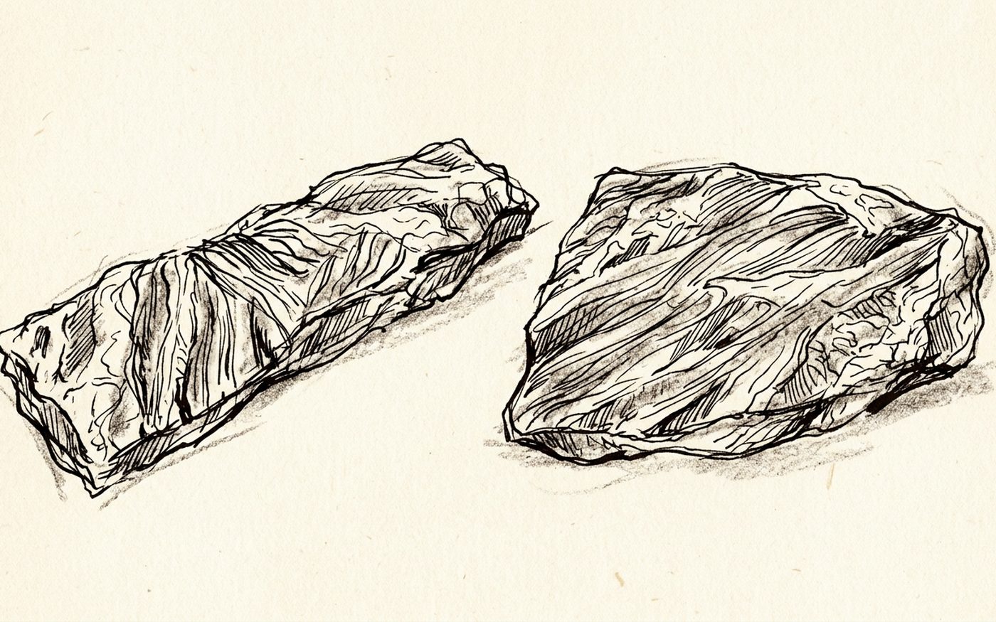 Sketch of Skirt, Flank & Hanger